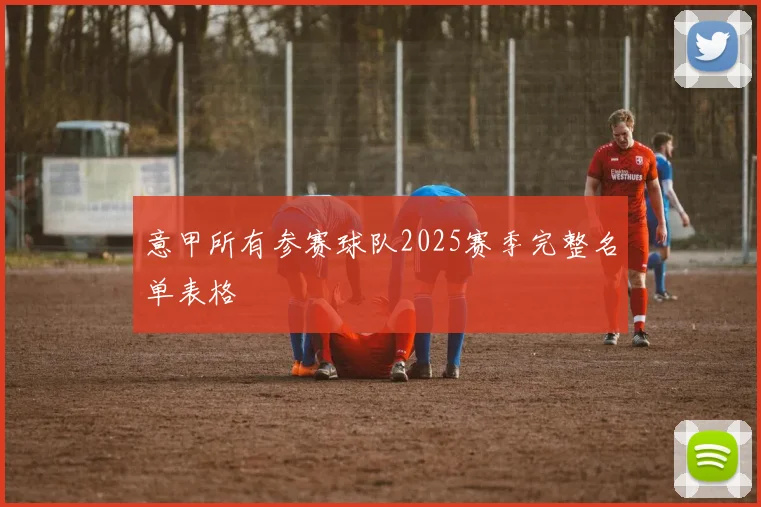 意甲所有参赛球队2025赛季完整名单表格